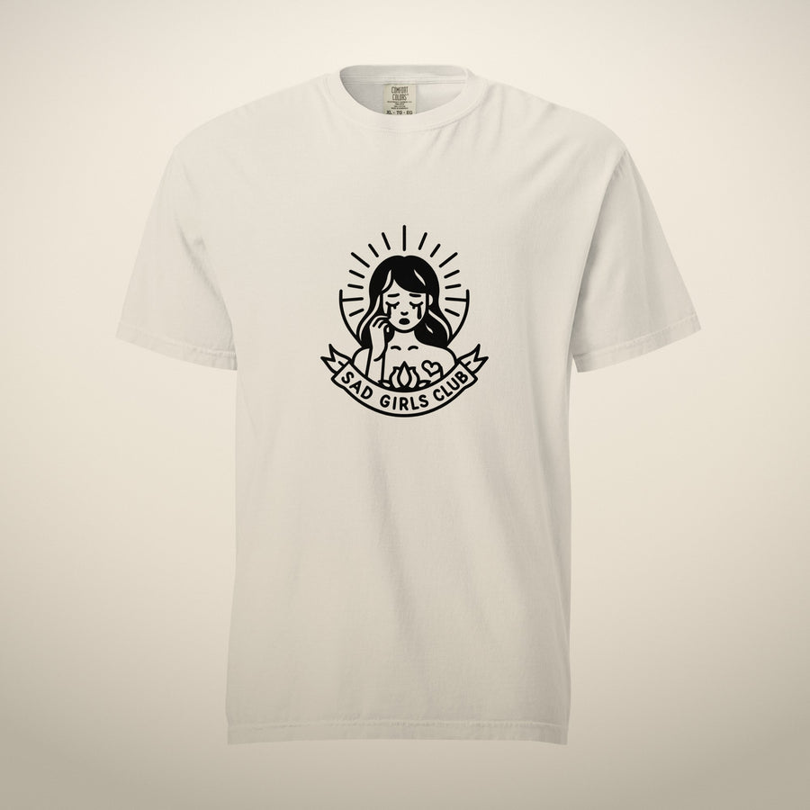 Sad Girls Club T-Shirt in white, front